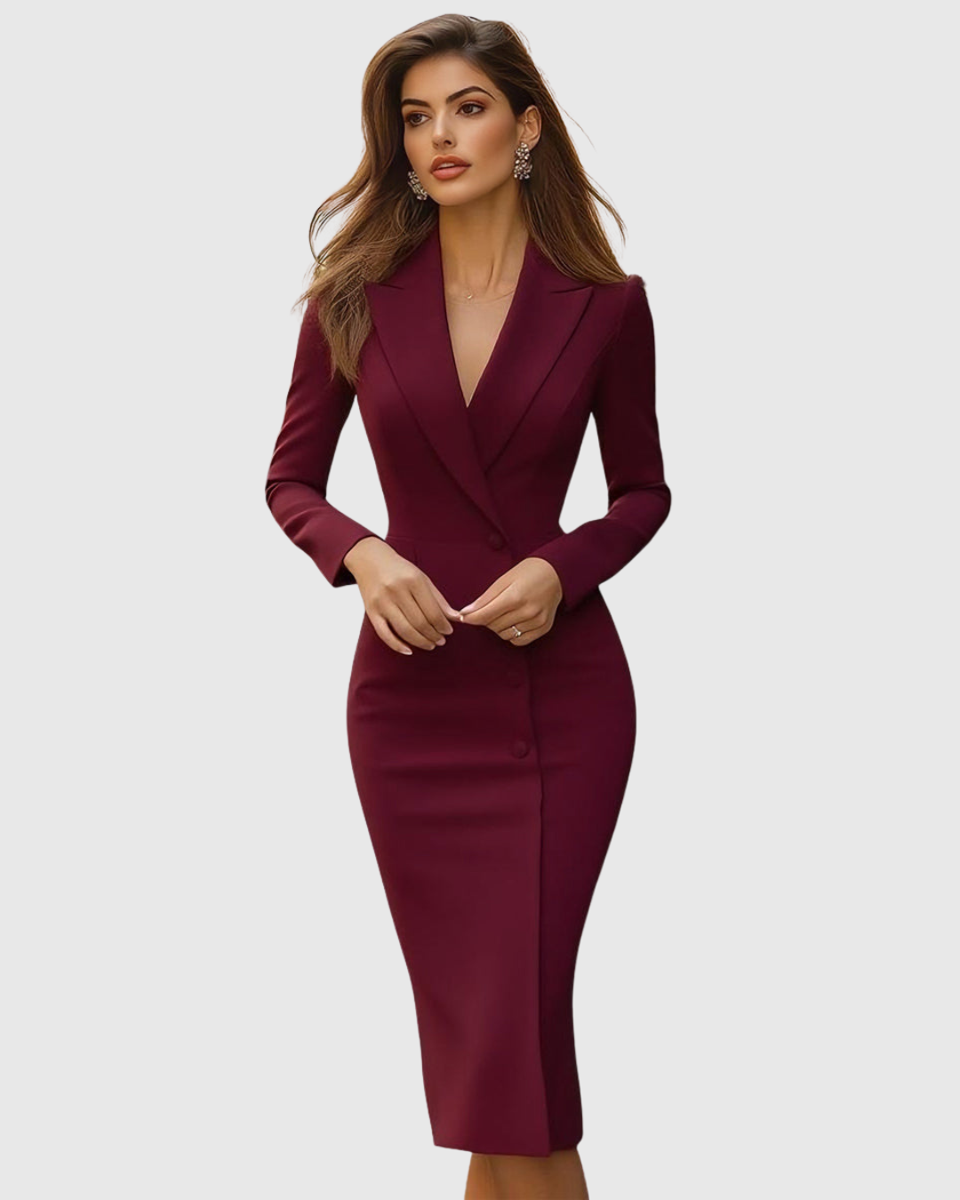Seleneva | Abito Midi Elegante su Misura