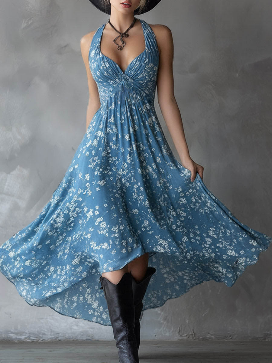 Ginevra | Vestido floral de chiffon con encanto elegante
