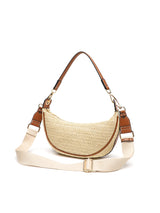 Borsa a tracolla casual per donna; Borsa tessuta da sottobraccio