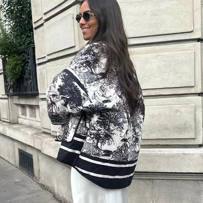 Estrella | Chaqueta acolchada estampada