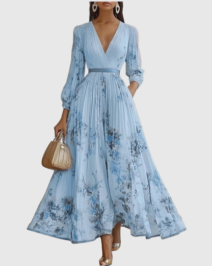 Rowella | Abito lungo elegante a pieghe