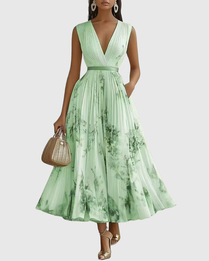 Rowella | Abito lungo elegante a pieghe
