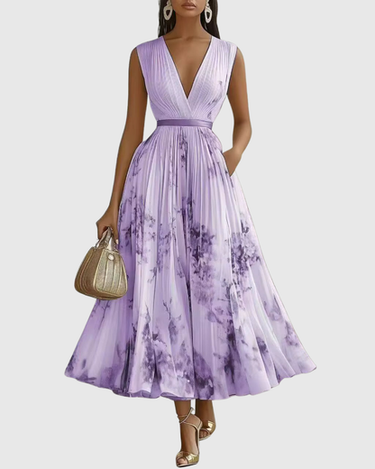 Rowella | Abito lungo elegante a pieghe