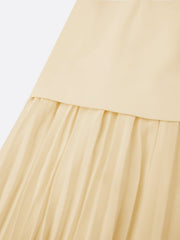 Micaela | Vestido largo plisado de diseño