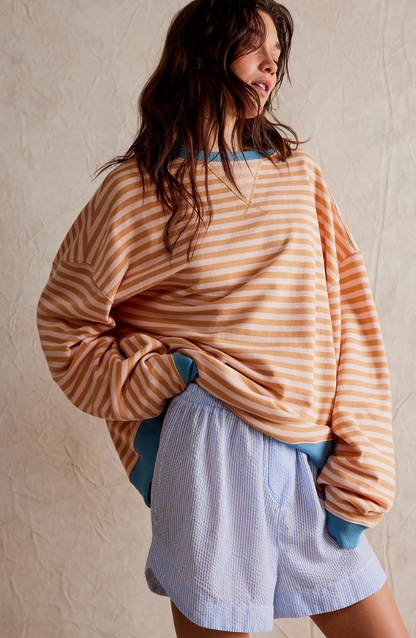 Dora | Suéter oversize de rayas con carácter