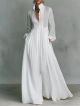 Cintia | Vestido maxi minimalista