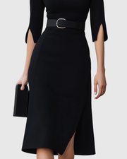Blythewyn | Vestito Midi Nero Classico