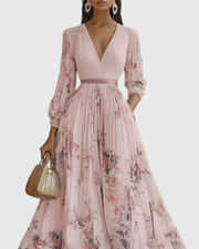 Rowella | Abito lungo elegante a pieghe