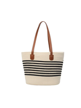 Borsa di paglia intrecciata versatile a tracolla singola, di grande capacità, per vacanze al mare e in spiaggia