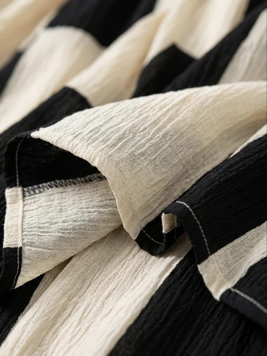 Gloria | Vestito lungo senza maniche con motivo a quadri e righe, alla moda