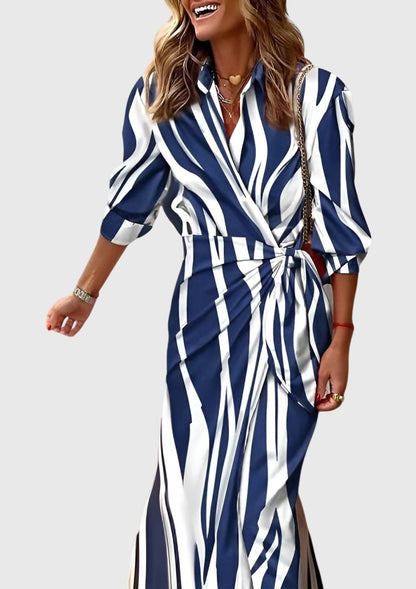 Everly | Abito avvolgente elegante con stampa