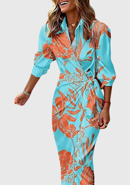 Everly | Abito avvolgente elegante con stampa