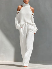 Camilla · Completo alla moda in maglia e lino