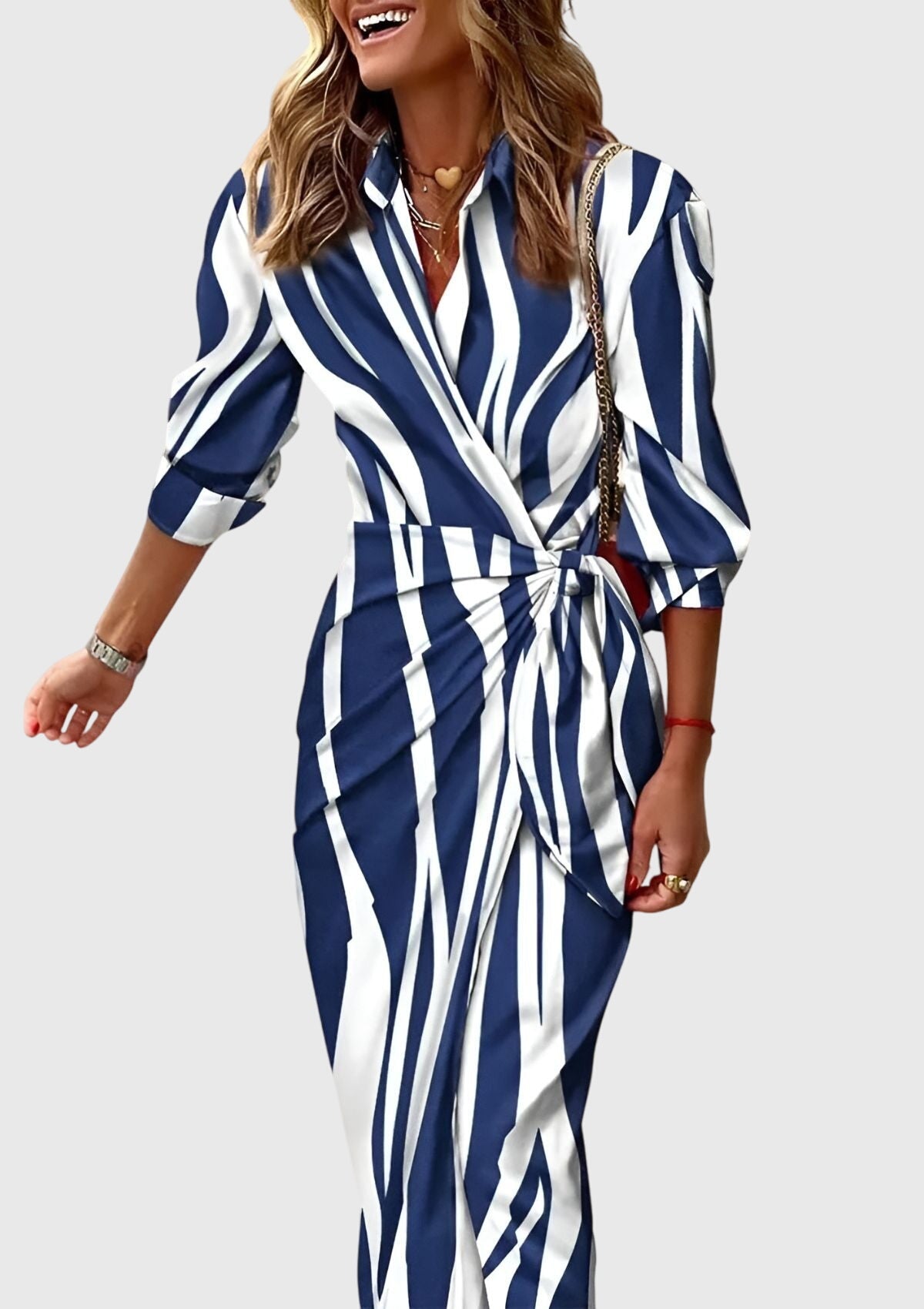 Everly | Abito avvolgente elegante con stampa