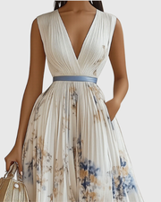 Rowella | Abito lungo elegante a pieghe