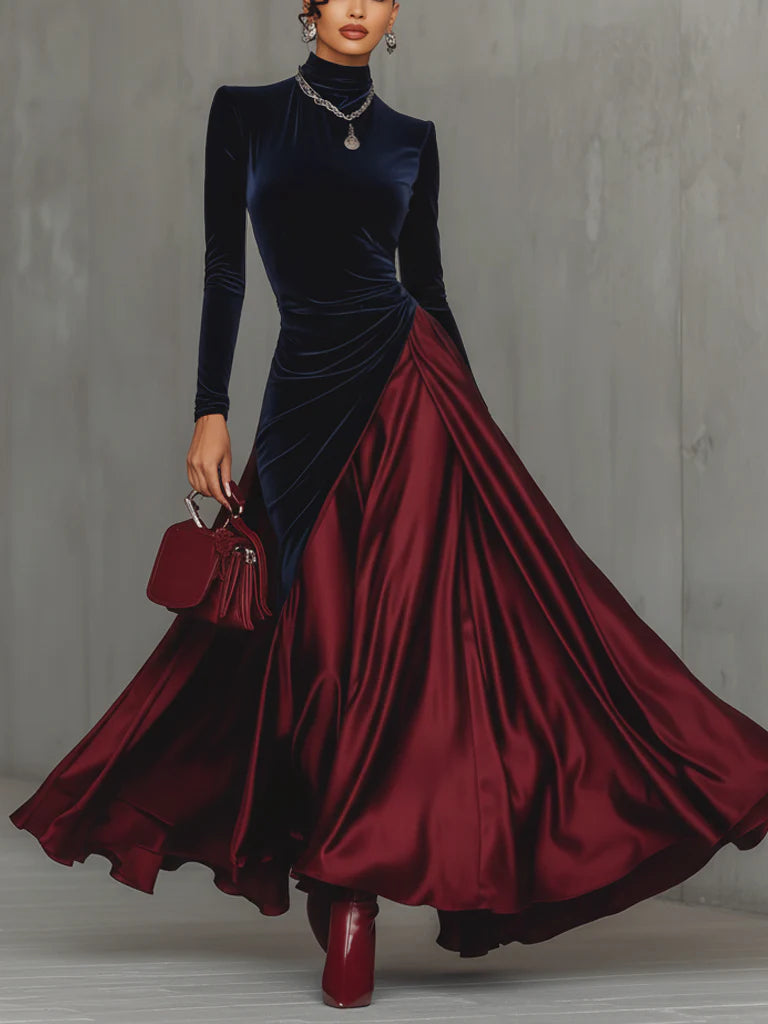 Lira ❘ Vestido largo bicolor