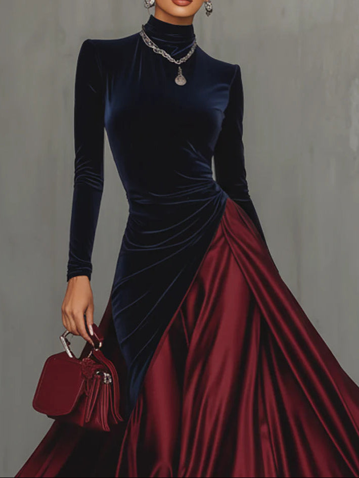 Lira ❘ Vestido largo bicolor
