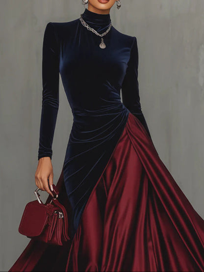 Lira ❘ Vestido largo bicolor