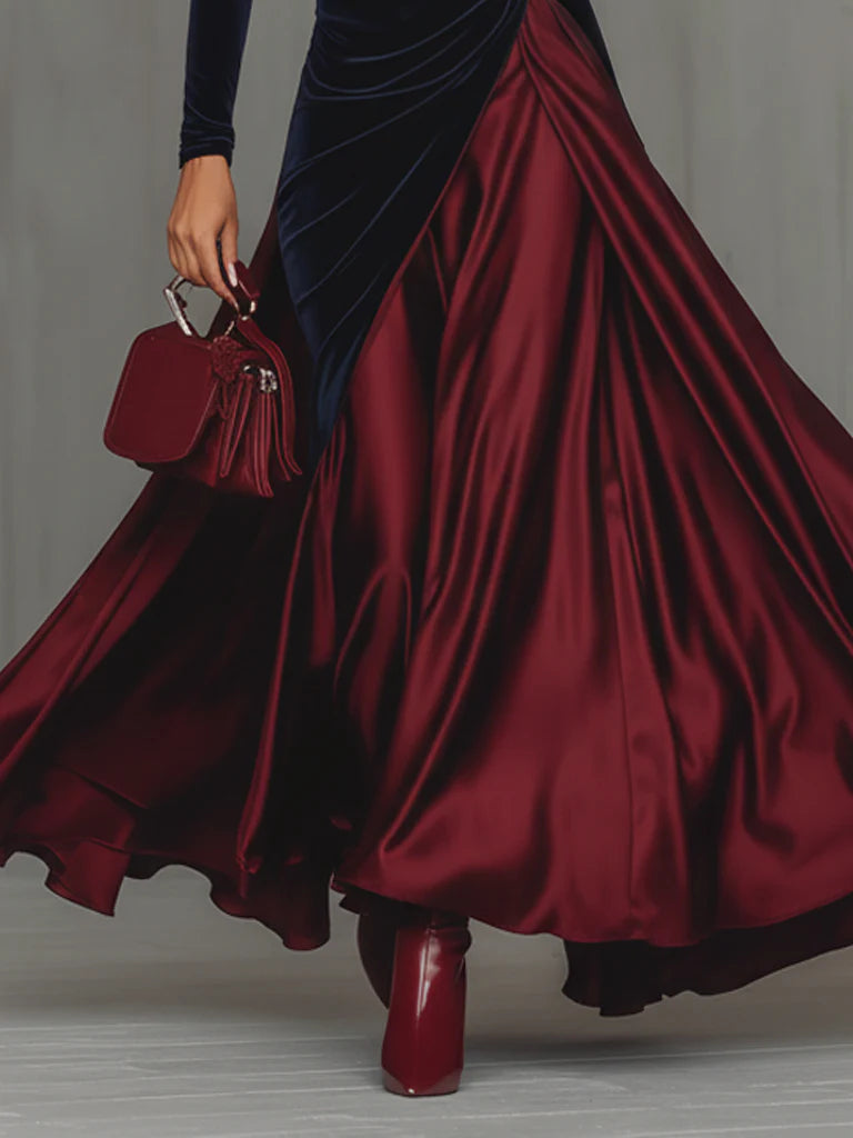 Lira ❘ Vestido largo bicolor