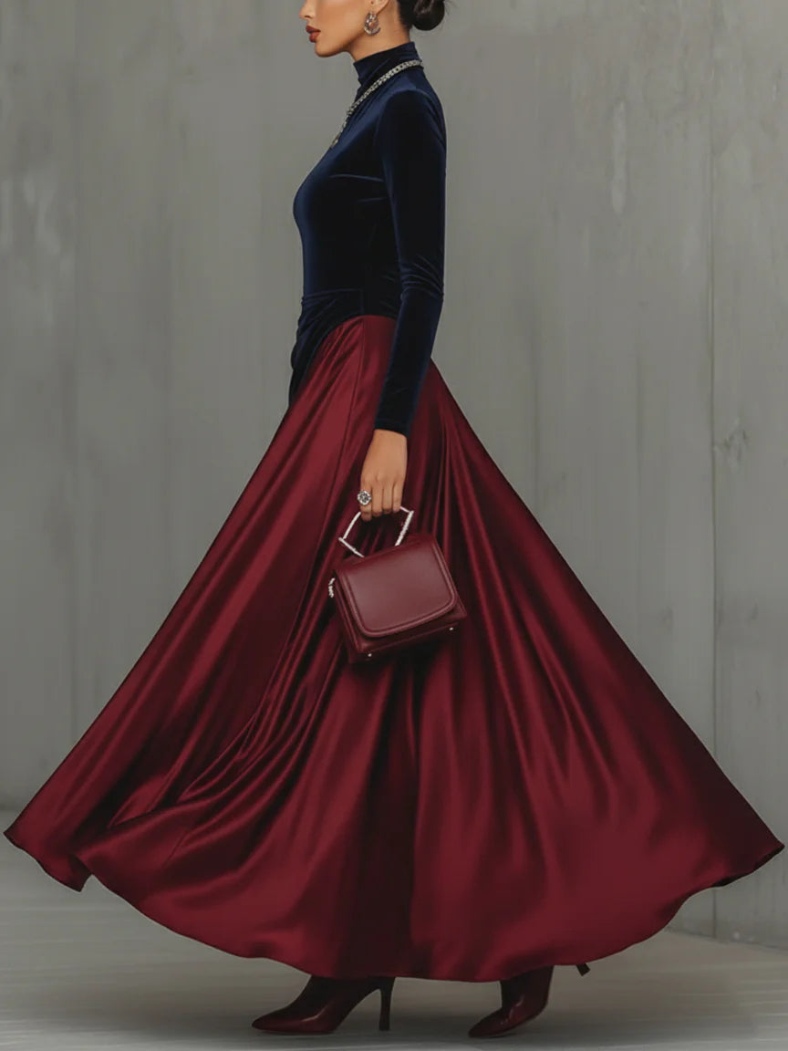 Lira ❘ Vestido largo bicolor
