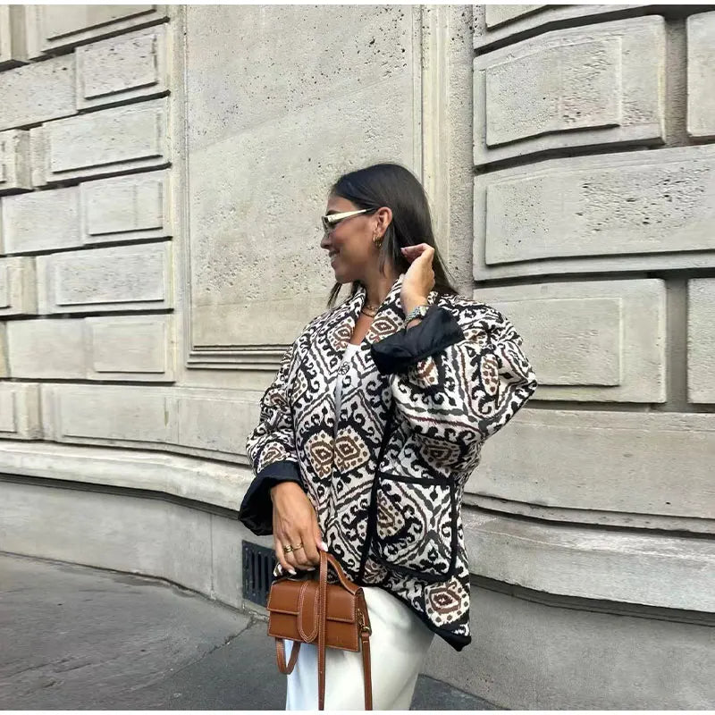 Estrella | Chaqueta acolchada estampada