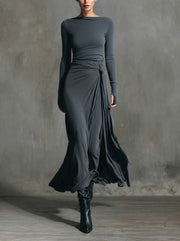 Naiara | Vestido maxi con nudo lateral