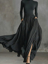 Raquel | Vestido maxi de cintura alta