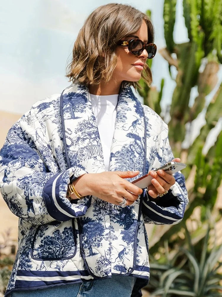 Estrella | Chaqueta acolchada estampada