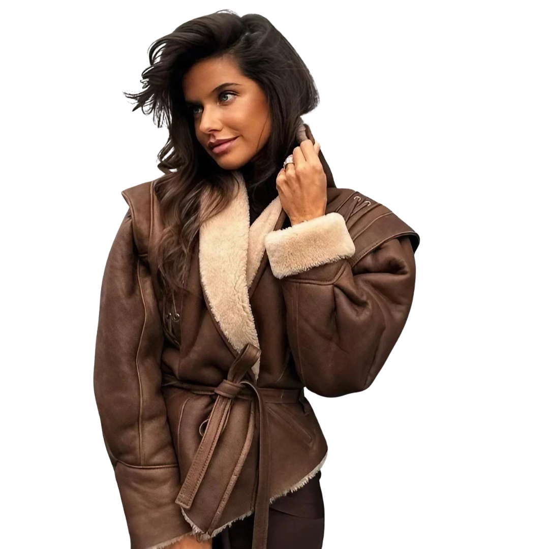 Marbella | Chaqueta con efecto pelo