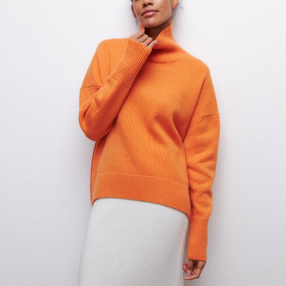 Clara | Jersey de cuello alto en punto fino