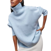 Clara | Jersey de cuello alto en punto fino