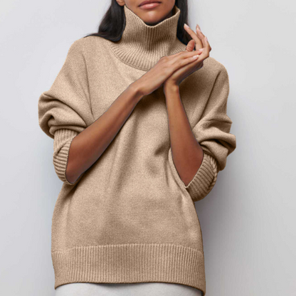 Clara | Jersey de cuello alto en punto fino