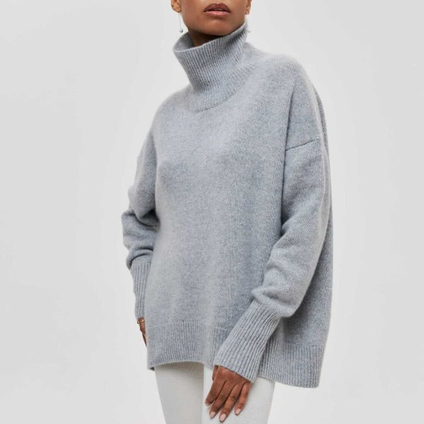 Clara | Jersey de cuello alto en punto fino