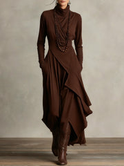 Malva | Vestido Maxi de Cuello Alto