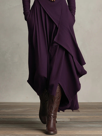 Malva | Vestido Maxi de Cuello Alto