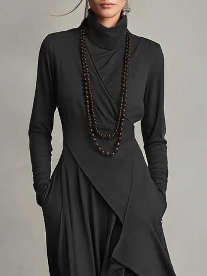 Malva | Vestido Maxi de Cuello Alto