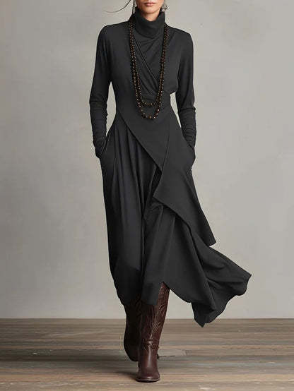 Malva | Vestido Maxi de Cuello Alto