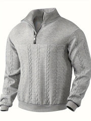 Andrés | Suéter vintage con cuello alto y cremallera
