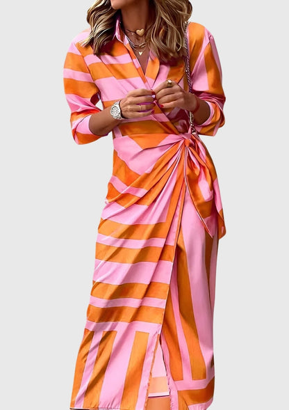 Everly | Abito avvolgente elegante con stampa