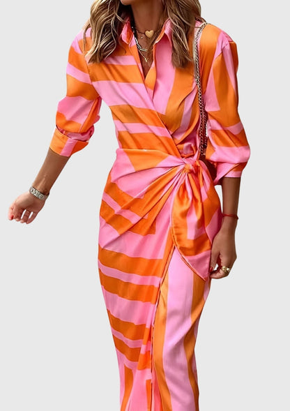 Everly | Abito avvolgente elegante con stampa