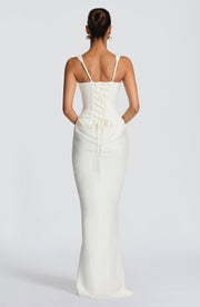 Leonor | Vestido maxi de escote cuadrado