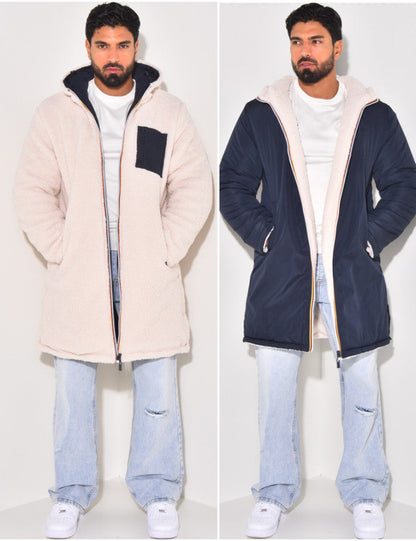 Lorenzo | Chaqueta larga reversible con forro térmico