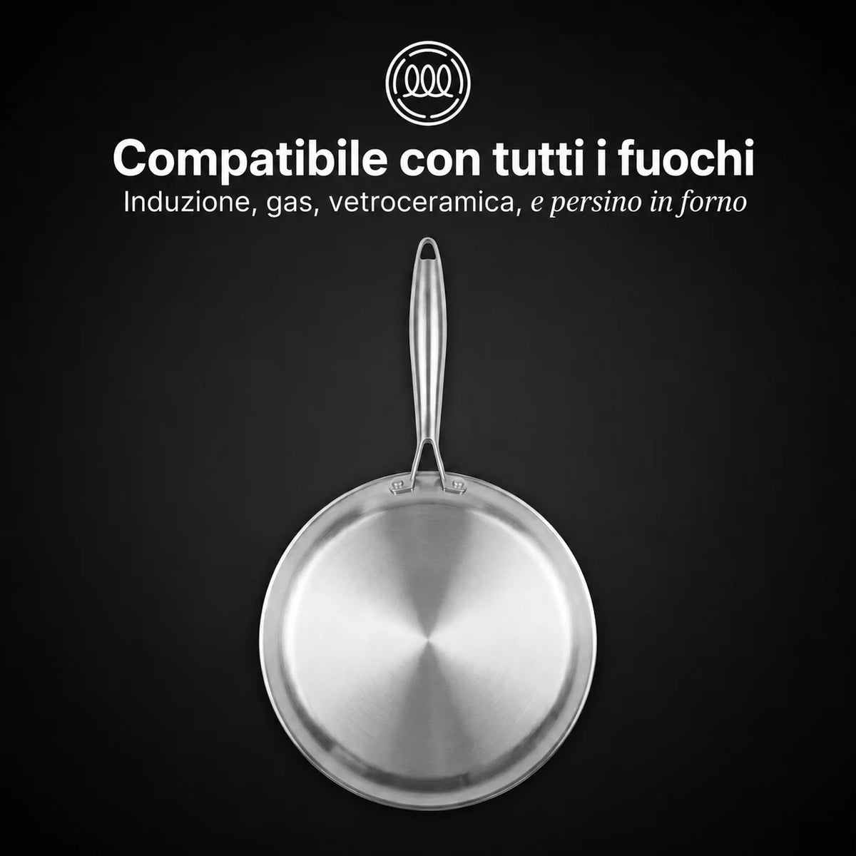 Padella per Crêpes 100% Titanio Puro – Titania Eterna®