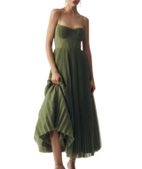 Bali | Vestido midi con corsé