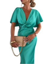 Mernes | Vestido con nudo cruzado