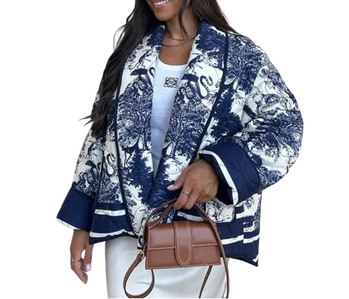 Estrella | Chaqueta acolchada estampada