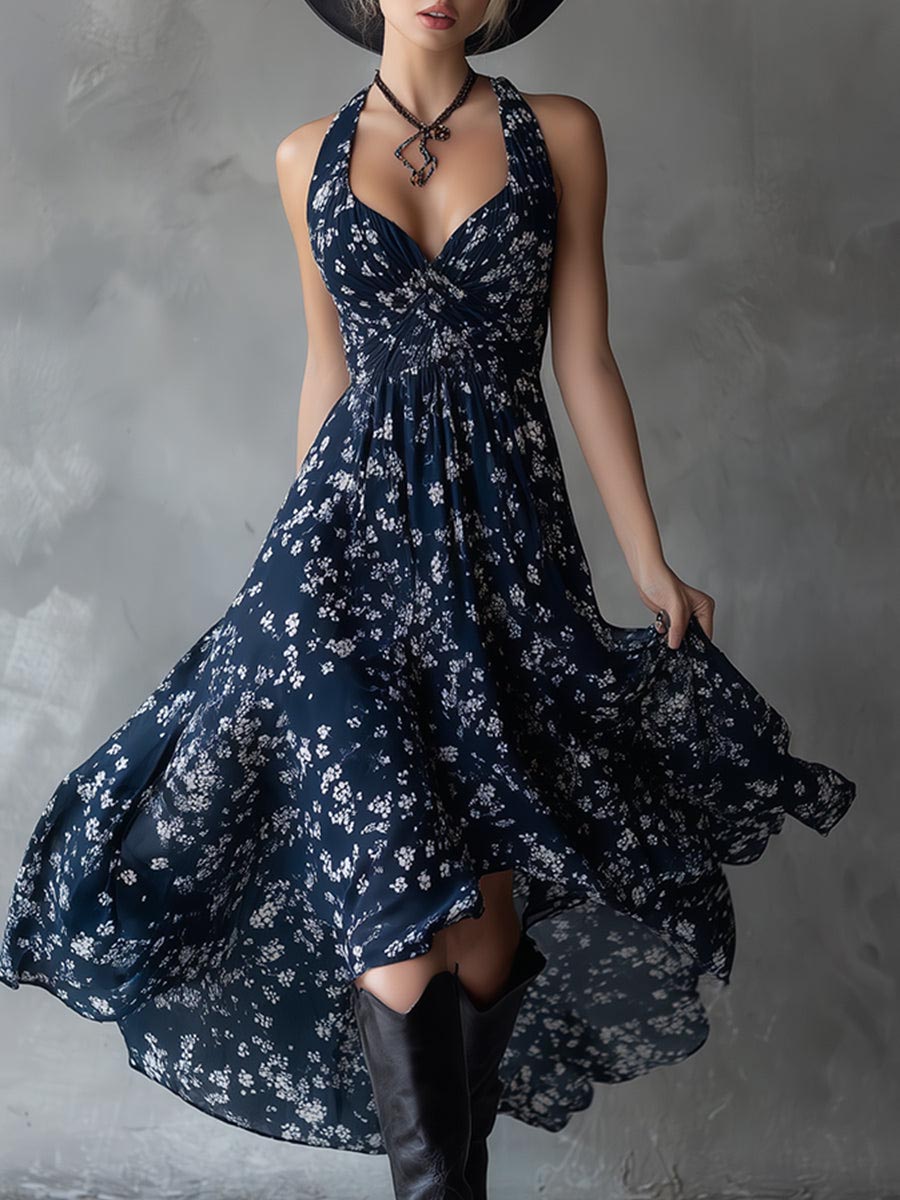 Ginevra | Vestido floral de chiffon con encanto elegante