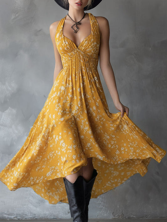 Ginevra | Vestido floral de chiffon con encanto elegante